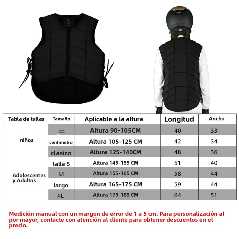 Chaleco protector de equitación para adulto y niño - vista 7