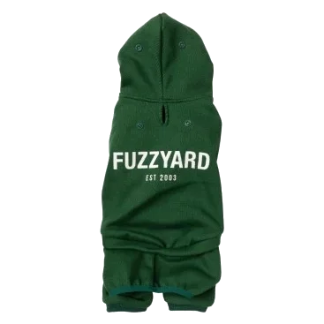 Chándal con capucha para perros FuzzYard Urban verde