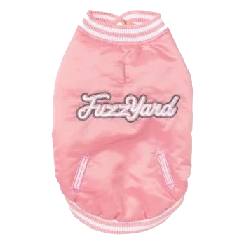 Chaqueta béisbol para perros FuzzYard Fastball rosa
