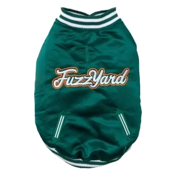 Chaqueta béisbol para perros FuzzYard Fastball verde