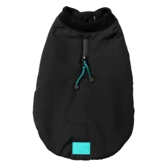 Chaqueta bomber acolchada para perros FuzzYard negra