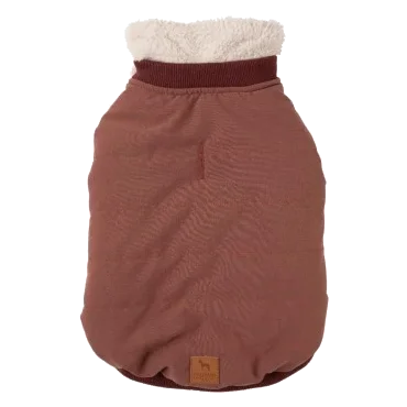 Chaqueta bomber para perros FuzzYard Nordic granate