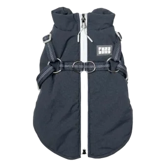 Chaqueta con arnés para perros FuzzYard Horizon azul marino