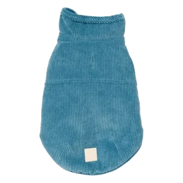 Chaqueta de pana para perros FuzzYard Life French Blue
