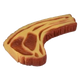 Chuletón gigante de vinilo para perros, 22 x 13 x 3 cm