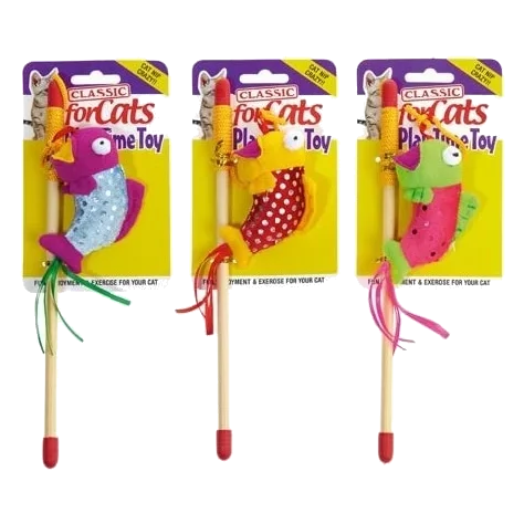 CLASSIC Catnip Fish Teaser 100mm para gatos