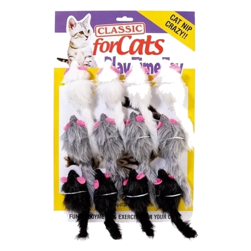 CLASSIC Furry Mouse 90mm para gatos