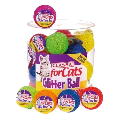 CLASSIC Glitter Balls 40mm para gatos