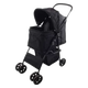 Cochecito para perros negro 46 x 81,5 x 98 cm