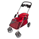 Cochecito para perros rojo 89 x 37 x 87 cm