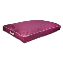 Colchón rectangular lila talla M para perros (80 x 62 cm)