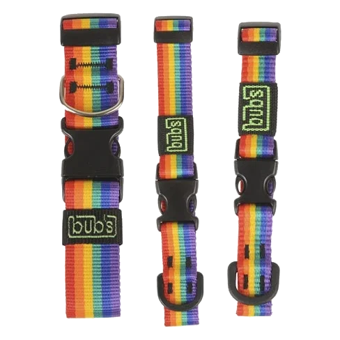 Collar Bub's Rainbow para perros, tallas T1 a T3