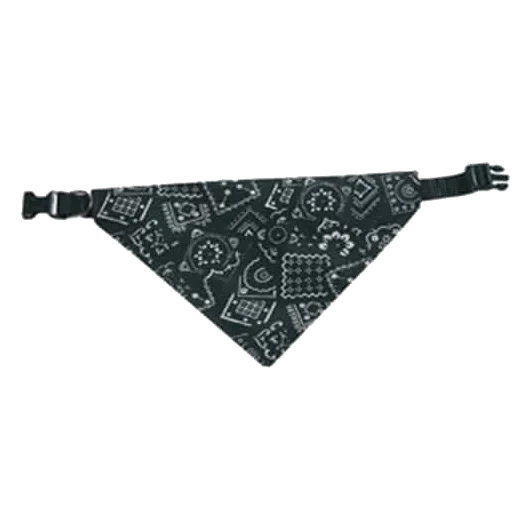 Collar con bandana rojo y negro para perros, tallas T1 a T4