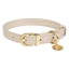 Collar de perro cuero vegano FuzzYard Atelier Sandstone