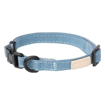 Collar de perro de algodón FuzzYard Life French Blue