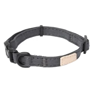 Collar de perro de algodón FuzzYard Life Slate Grey
