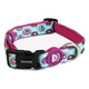Collar Dukier Cupcake para perros, azul pastel con rosquillas