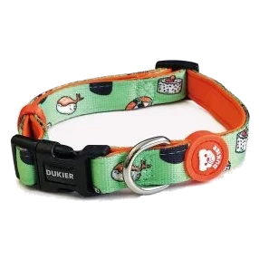 Collar Dukier Nigiri para perros, verde con sushi