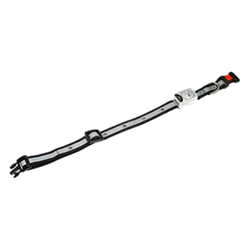 Collar LED negro para perros, 30-45 cm y 15 mm