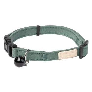 Collar para gato de algodón FuzzYard Life Myrtle Green