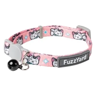 Collar para gatos FuzzYard Lucky Fur-Tune rosa