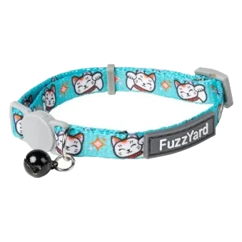 Collar para gatos FuzzYard Lucky Fur-Tune turquesa