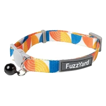 Collar para gatos FuzzYard New Wave color naranja