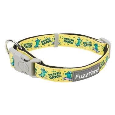 Collar para perros de neopreno FuzzYard Sk8ter Gator