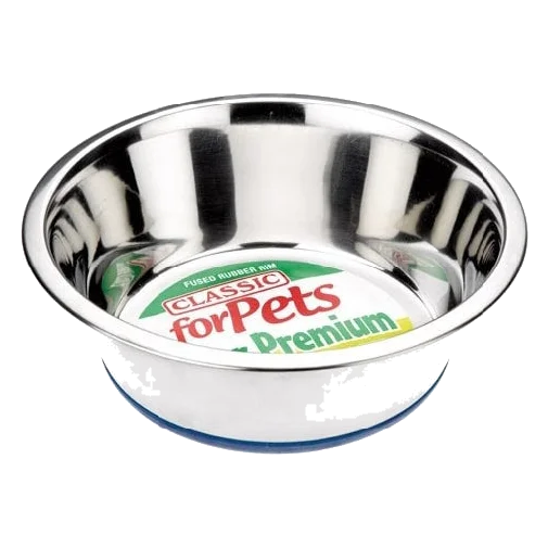 Comedero de acero inoxidable antideslizante Classic para perros