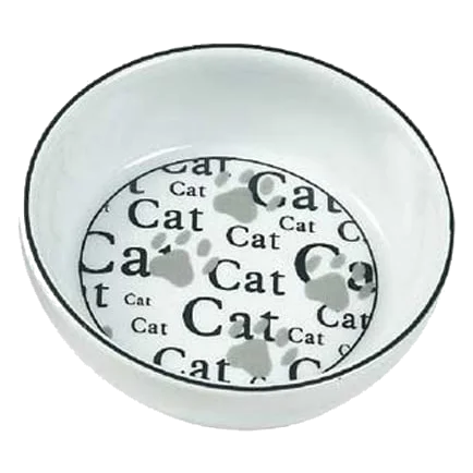 Comedero de cerámica 13 cm para gatos