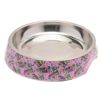 Comedero para gatos plano antideslizante FuzzYard Fiesta