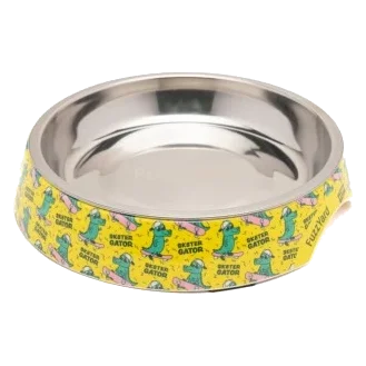 Comedero para gatos plano antideslizante FuzzYard Sk8ter Gator