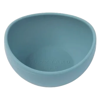 Comedero para perro de silicona FuzzYard Life French Blue