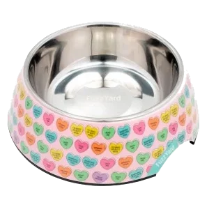 Comedero para perros antideslizante FuzzYard Candy Hearts