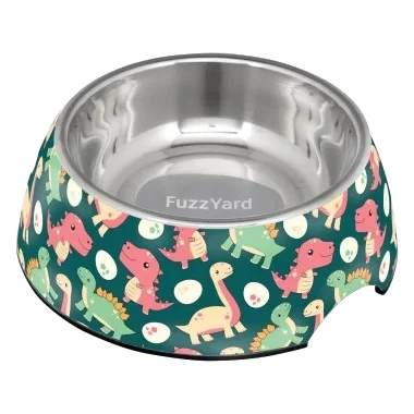 Comedero para perros antideslizante FuzzYard Dinosaur Land