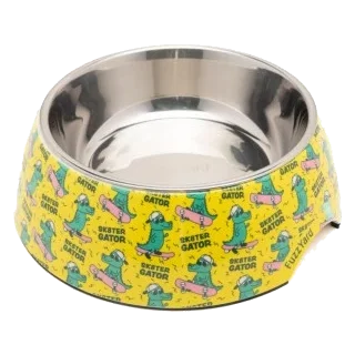 Comedero para perros antideslizante FuzzYard Sk8ter Gator