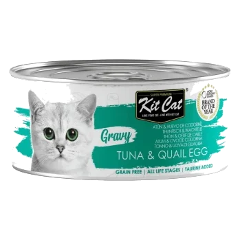 Comida húmeda para gatos Kit Cat atún y huevo de codorniz 70 g