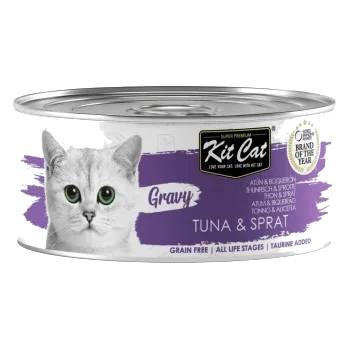 Comida húmeda para gatos Kit Cat Gravy atún y boquerón 70 g