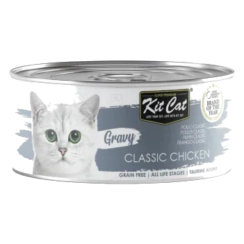 Comida húmeda para gatos Kit Cat Gravy pollo clásico 70 g