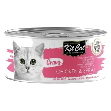 Comida húmeda para gatos Kit Cat Gravy pollo y boquerón 70 g