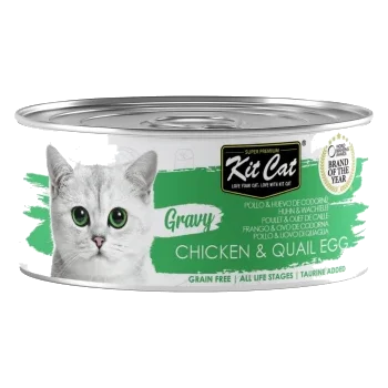Comida húmeda para gatos Kit Cat pollo y huevo codorniz 70 g