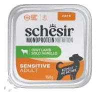 Comida húmeda Schesir Monoprotein cordero tarrina 150 g para perros adultos