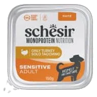 Comida húmeda Schesir Monoprotein pavo tarrina 150 g para perros adultos