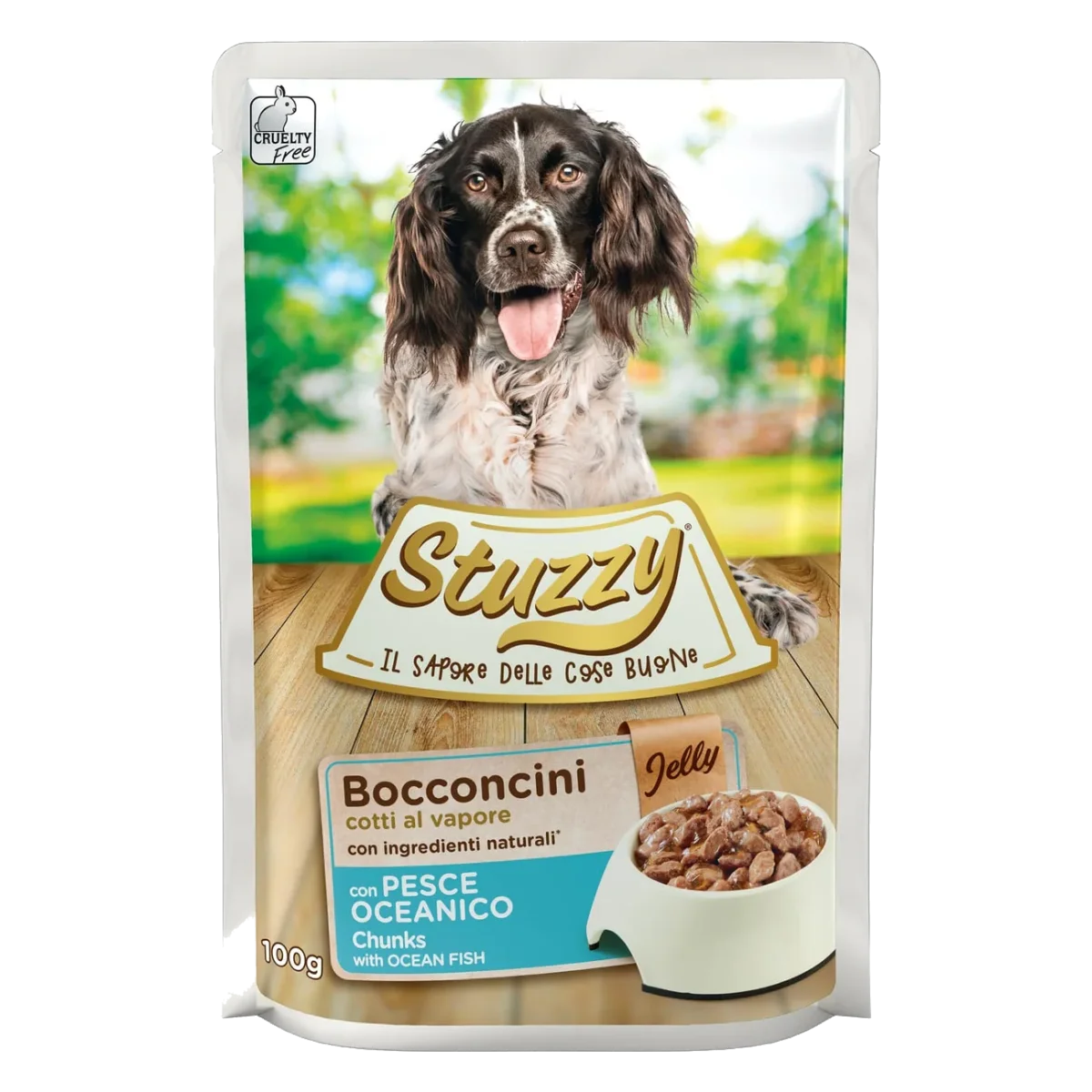 Comida húmeda Stuzzy pescado oceánico para perros adultos, sobre de 100 g