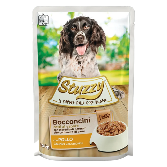 Comida húmeda Stuzzy pollo en gelatina para perros adultos, sobre 100 g