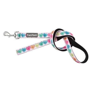 Correa acolchada para perros de neopreno FuzzYard Candy Hearts