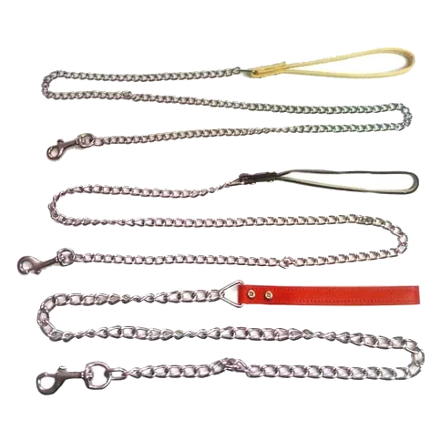 Correa de cadena metálica para perros, modelos 1, 2 y 3