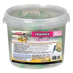 Cubo bolas de grasa 35 uds para pájaros