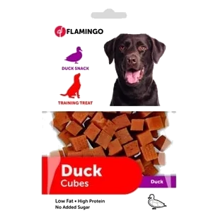 Cubos de pato 85 g para perros