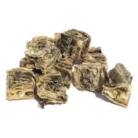 Cubos de piel de pescado bolsa 1 kg para perros